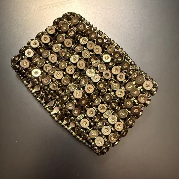 Kenneth Jay Lane Jewelry - Vintage Kenneth Jay Lane Stretch Metal Crystal Bracelet